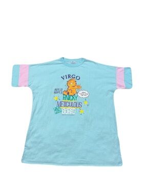 Vintage Garfield 1978 Jim Davis Distressed Flirts Virgo Sleep T Shirt XL RARE